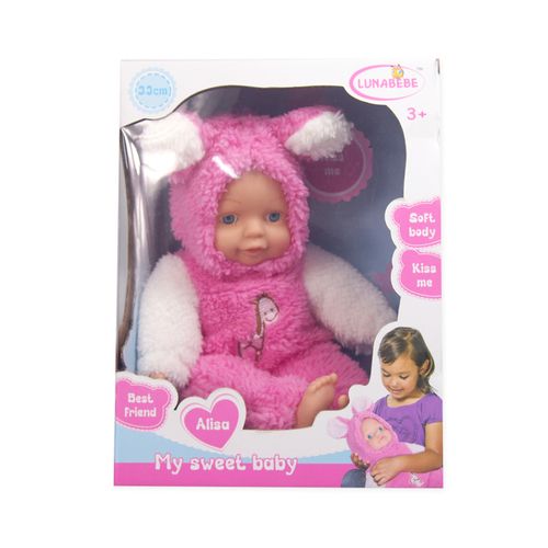 בובה יושבת עם תחפושת חיות - Sitting Animal Soft Doll
