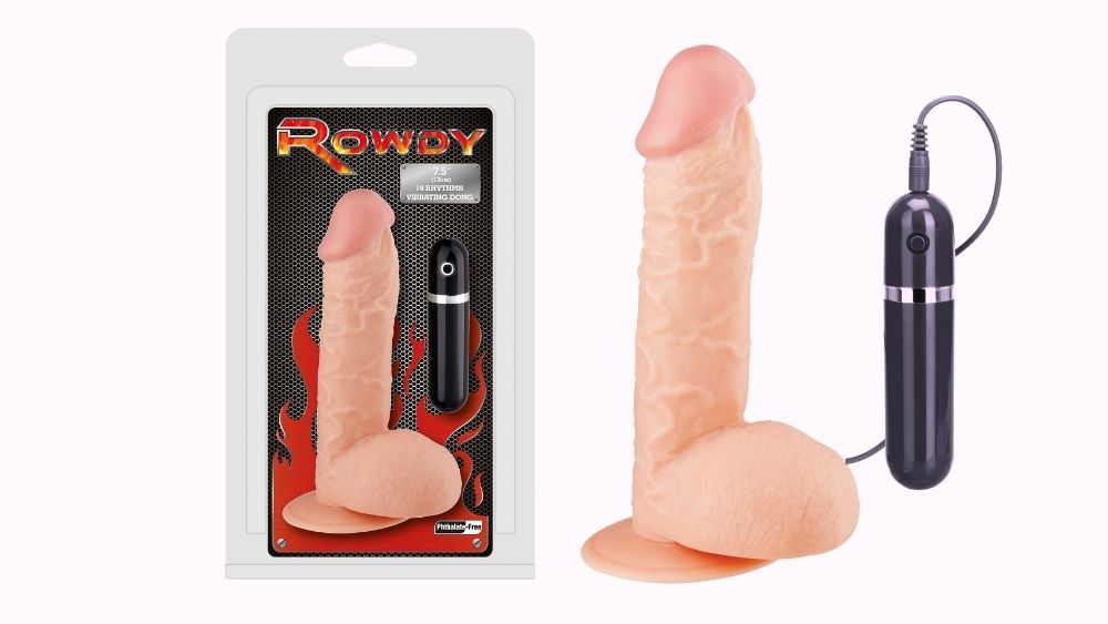 ויברטור ריאליסטי 19 ס"מ 10 מצבי רטט NMC- Rowdy 