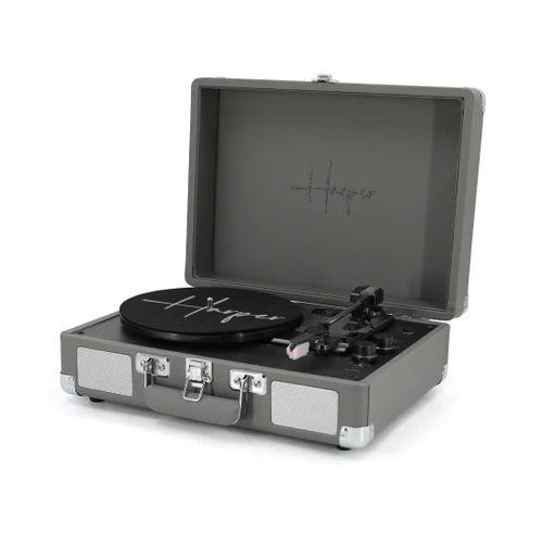 פטיפון בעיצוב רטרו Harper HRT-10 - אפור
