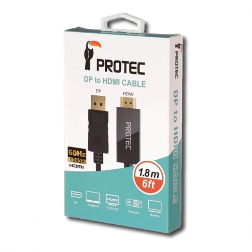 כבל 4K כניסה DP ל HDMI זכר למסך דגם (DM137)