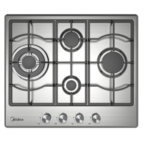 כיריים גז 4 להבות Midea 60SM097 *סופר טורבו - נירוסטה