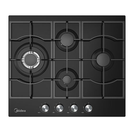 כיריים גז 4 להבות Midea 60GM097 *סופר טורבו - זכוכית שחורה