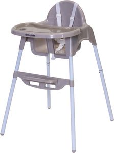 כסא אוכל 2 גבהים עם מגש נשלף - מבית בייבי סייף BabySafe (אפור)