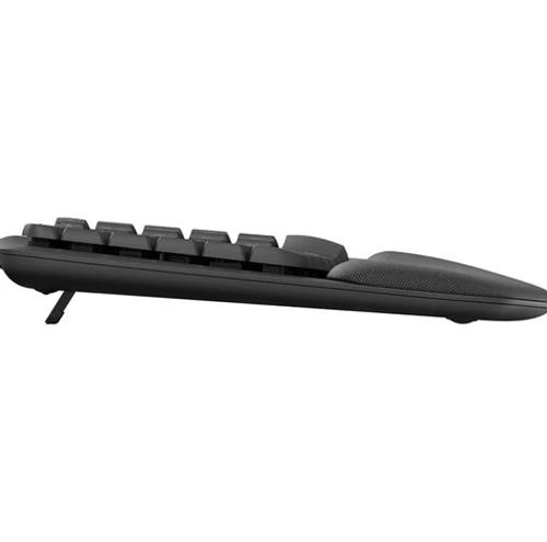 מקלדת ארגונומית אלחוטית Logitech WAVE KEYS-בצבע שחור
