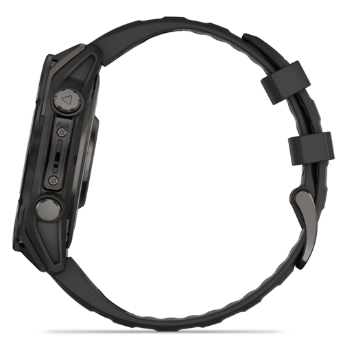 שעון ספורט Garmin Fenix 8 47mm AMOLED Sapphire Titanium, שנתיים אחריות יבואן רשמי