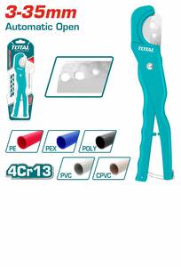 מספריים חותך צינורות 3-35 PVC מ"מ TOTAL