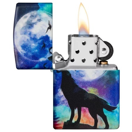 ZIPPO זאב מול ירח
