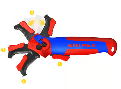 חושף חוטים דגם KNIPEX 1650145SB