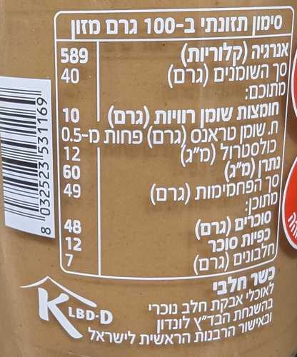 ממרח אגוזי לוז-חלב 200 גר PISTI