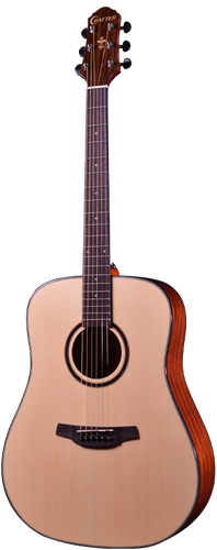 גיטרה אקוסטית HD-250/N בצבע טבעי SILVER Series מבית Crafter