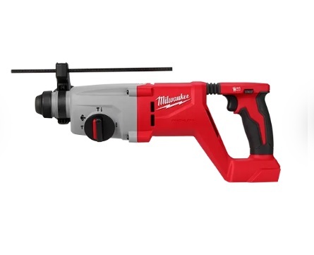 פטישון נטען MILWAUKEE M18 עם ידית D ומערכת בלימת רעידות
