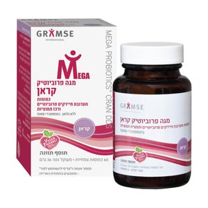 מגה פרוביוטיק קראן 60 כמוסות