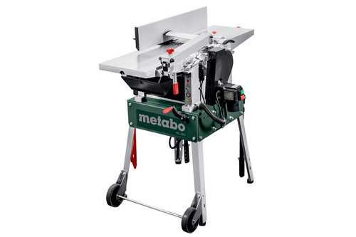 מקצוע משולב METABO HC 260 C עם שולחן יציקת ברזל ומסילת גידור מתכווננת לעבודה מקצועית