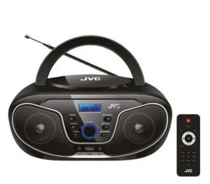 רדיו דיסק בלוטוס נייד JVC - צבע שחור RD-N327R