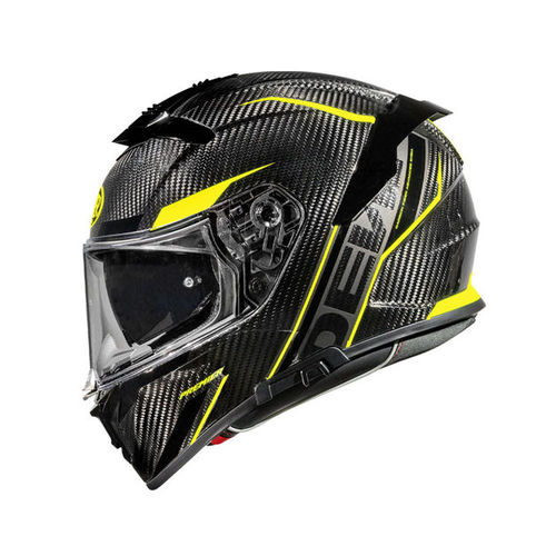 קסדת PREMIER DEVIL CARBON ST Y צבע קרבון\צהוב תקן חדש 22.06