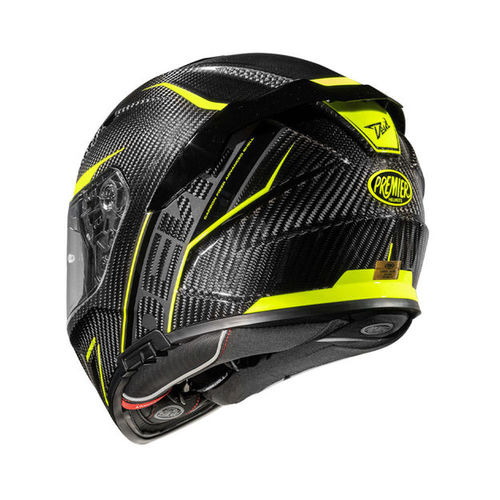 קסדת PREMIER DEVIL CARBON ST Y צבע קרבון\צהוב תקן חדש 22.06