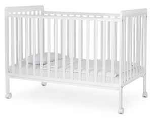 מיטת תינוק דייטונה עם מגן אנטיבייט ו 3 מצבי גובה למזרן 130 על 70 ס"מ - לבן
