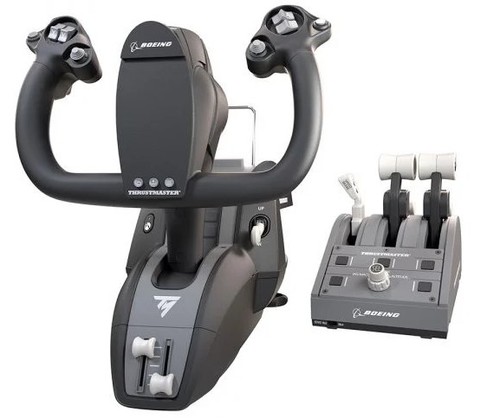 ג'וסטיק ומצערת טיסה Thrustmaster TCA Yoke Boeing Edition 