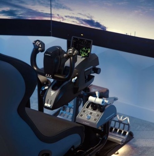 ג'וסטיק ומצערת טיסה Thrustmaster TCA Yoke Boeing Edition 