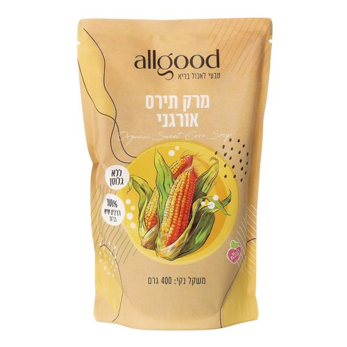 מרק תירס אורגני (400 גרם) - all good