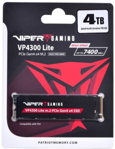 Viper VP4300 Lite 4TB – הרחבת זיכרון מקצועית ל-PS5