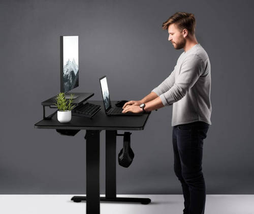 שולחן עבודה מתכוונן Cougar E-STAR , שולחן חשמלי, שולחן עבודה ארגונומי מתכוונן לגובה