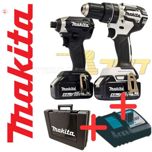  סט ליתיום DLX2180TX1 18V + זוג סוללות 5Ah + מטען + מזוודה