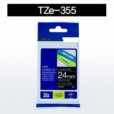 סרט דיו תואם לבן על שחור BROTHER TZE355 