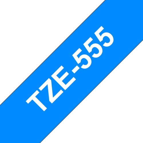 סרט דיו תואם לבן על כחול BROTHER TZE555