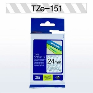 סרט דיו תואם שחור על שקוף BROTHER TZE151