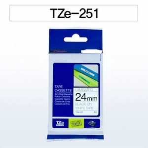 סרט דיו תואם שחור על לבן BROTHER TZE251