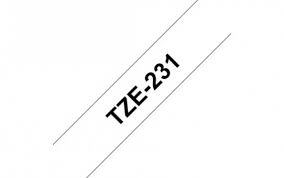 סרט דיו תואם שחור על לבן BROTHER TZE231 