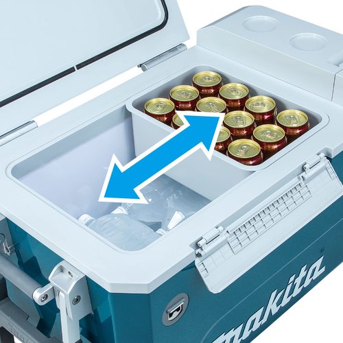 צידנית חום/קור 2X18V 40V נטענת 50 ליטר גוף MAKITA CW002GZ מקיטה