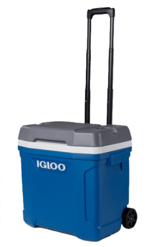 צידנית קשיחה מתגלגלת 28 ליטר LATITUDE ROLLER בצבע כחול מבית IGLOO