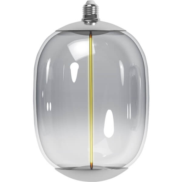 נורת "אליקנטה" זכוכית אפורה 2000K E27 4W 178*285mm