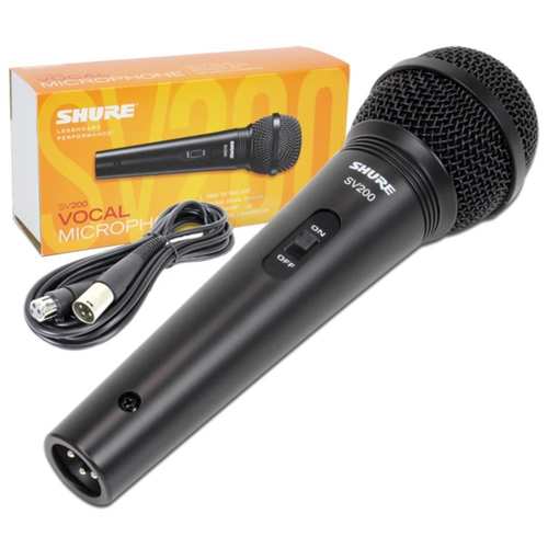מיקרופון שור SV200 כולל כבל SHURE SV200 XLR