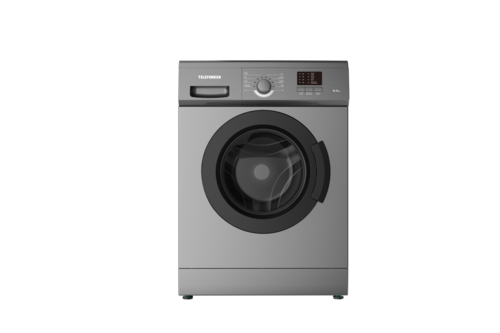 מכונת כביסה פתח חזית 6 ק"ג TELEFUNKEN TWM600A7-DS כסוף