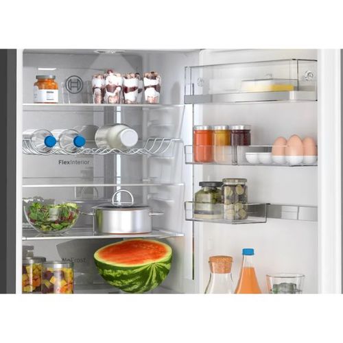 מקרר מקפיא תחתון 363 ליטר Bosch KGN39LBCF זכוכית שחורה | פולין