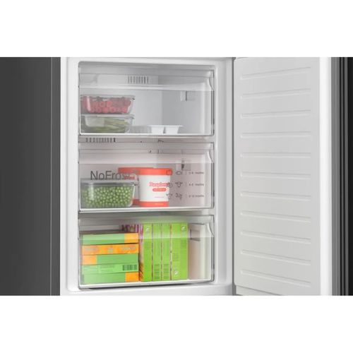 מקרר מקפיא תחתון 363 ליטר Bosch KGN39LBCF זכוכית שחורה | פולין