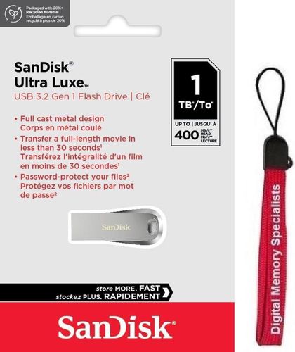 זיכרון נייד Sandisk USB3.2 Flair SDCZ74-1T00-G46 1TB סאן דיסק