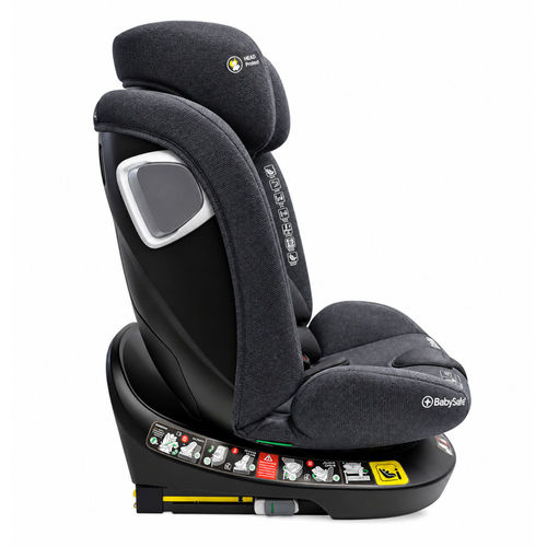 כיסא בטיחות בתקן I-SIZE G412 מסתובב 360º מבית  BabySafe (אפור)