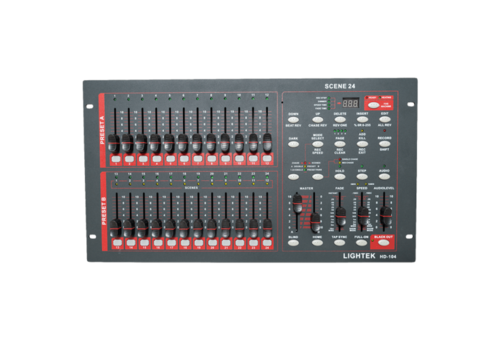 פיקוד תאורה 24 ערוצים, מדגם LIGHTEK HD-104