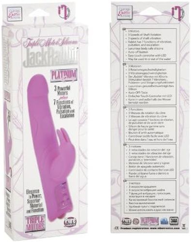 ויברטור סיליקון 3 מנועים ג'ק הארנב California Exotics - Jack Rabbit Platimum
