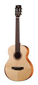 גיטרה אקוסטית מקצועית מוגברת MINO MAHAGONY LH בצבע טבעי + תיק מרופד מבית CRAFTER