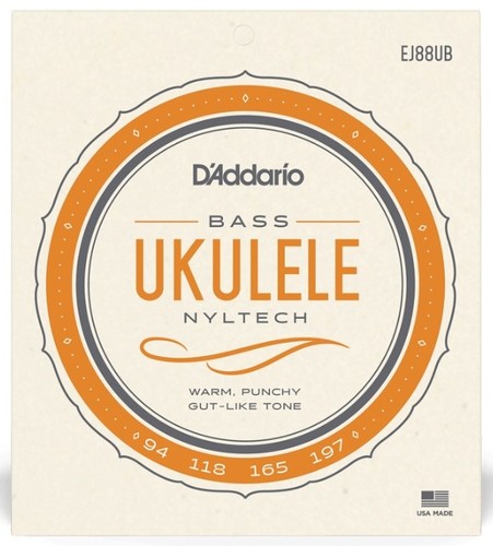 זוית נוספת D'Addario EJ88UB Bass Ukulele Set