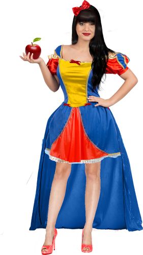 תחפושת שלגיה שמלה קצרה לנוער ומבוגרים M/L