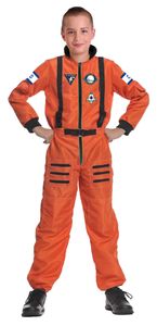תחפושת אסטרונאוט כתום לילדים במידה 8Y