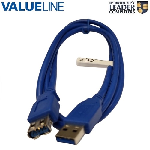 כבל מאריך USB3.0 באורך של 1 מטר Valueline VLCP61010L10