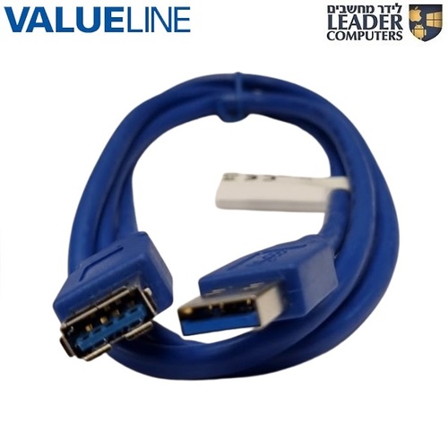 כבל מאריך USB3.0 באורך של 1 מטר Valueline VLCP61010L10