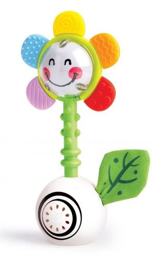 רעשן פרח מאיר ומנצנץ - גירוי חושי ומוטורי לפעוטות